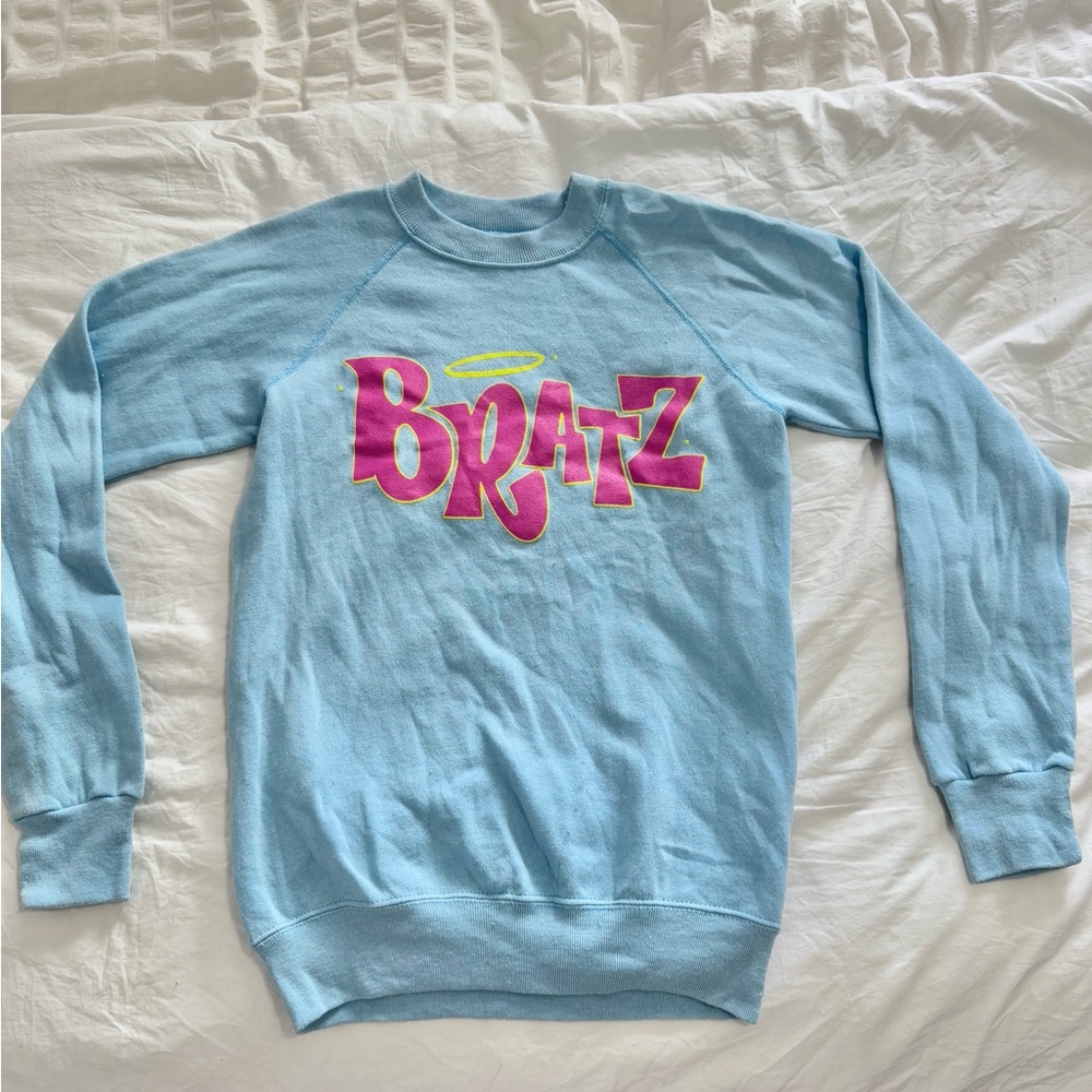 Blue Bratz Sweatshirt with Pink Logo
